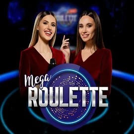 Mega Roulette online game logo by Pragmatic Play on legiano-pl.eu
